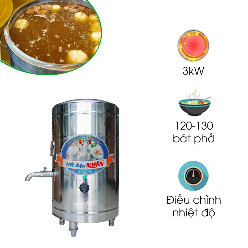 Nồi nấu phở nhập khẩu 50 lít