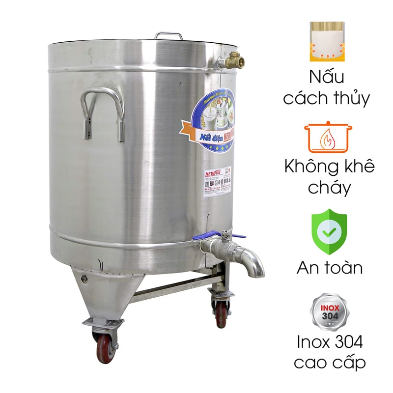 Nồi nấu sục đậu phụ bằng điện 100L