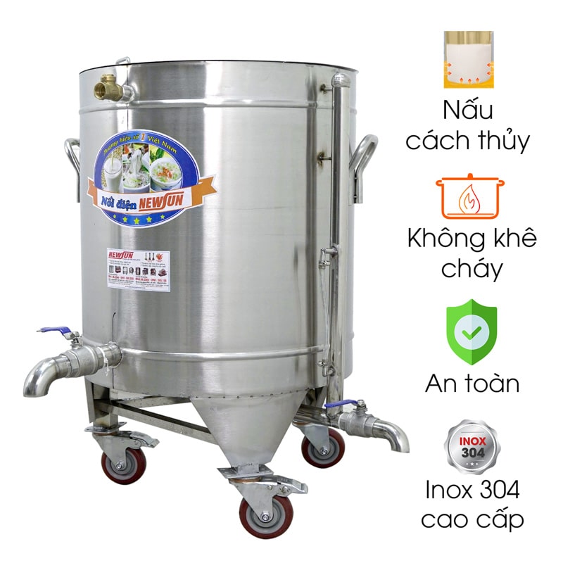 Nồi nấu sục đậu phụ bằng điện 120L