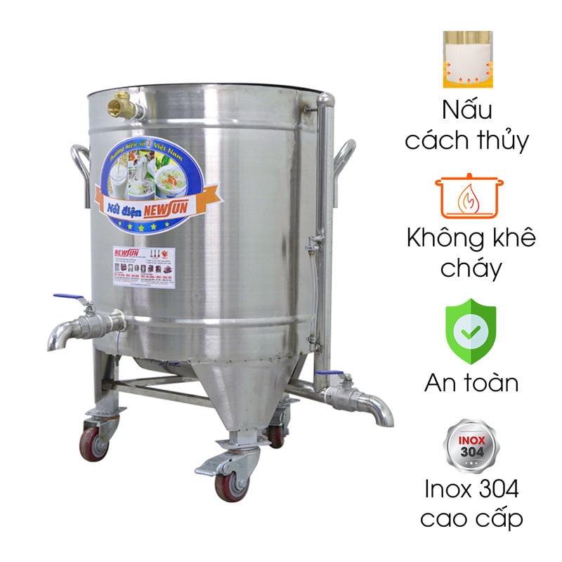 Nồi nấu sục đậu phụ bằng điện 60L