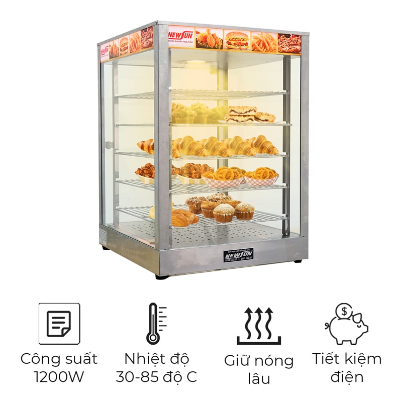 Tủ giữ nóng gà rán HW-E1X