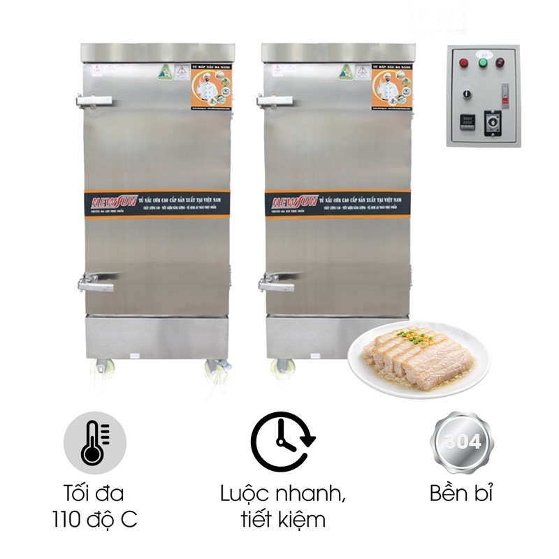 Tủ hấp thịt công nghiệp