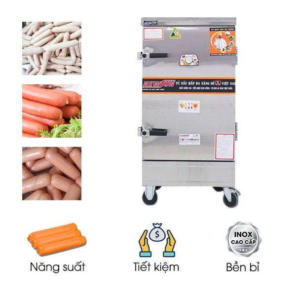 Tủ hấp xúc xích 1 cửa (25-72kg/mẻ)