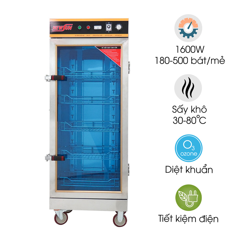 Tủ sấy bát công nghiệp 1 cánh 5 khay