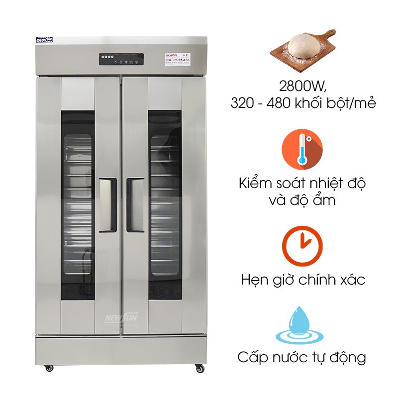 Tủ ủ bột NEWSUN 32 khay XF-32H (2 buồng)