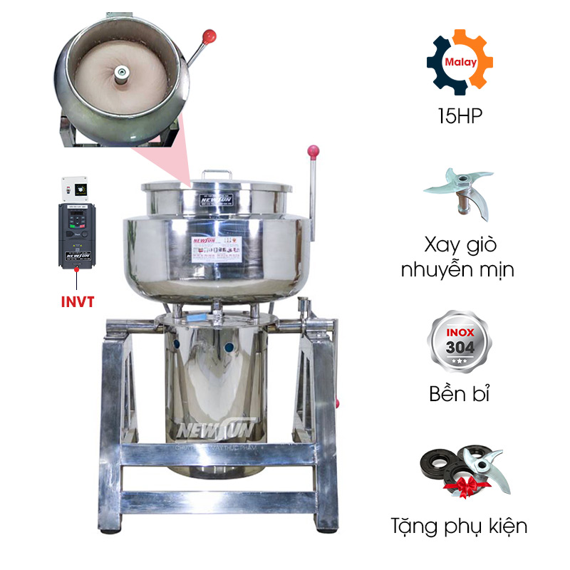 Máy xay thịt làm giò 25kg/mẻ