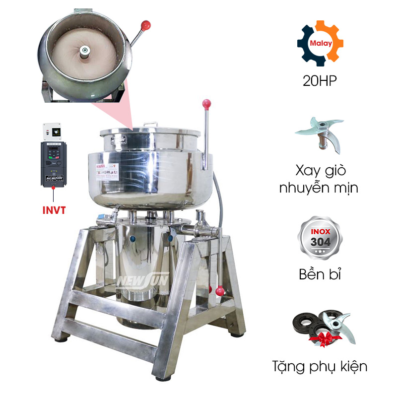 Máy xay chả lụa 30kg/mẻ