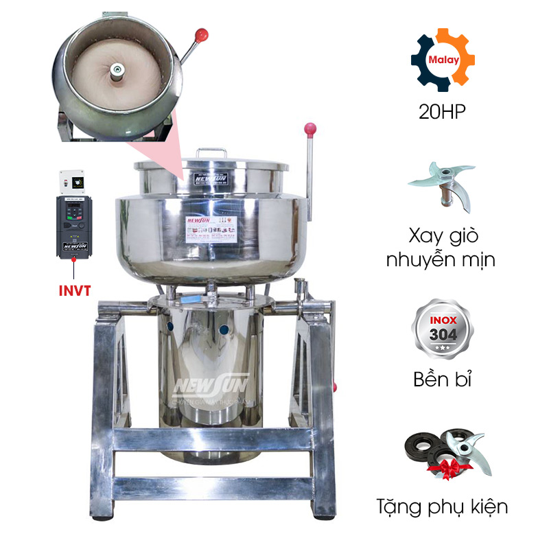 Cối xay giò chả, chả lụa 40kg/mẻ