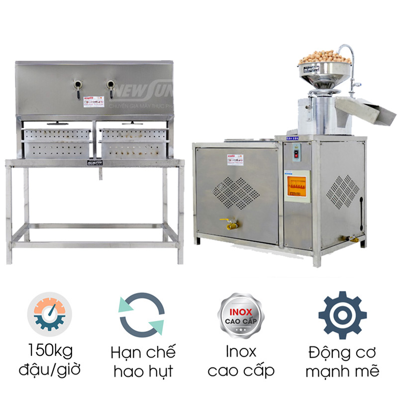 Máy làm đậu phụ liên hoàn 150kg