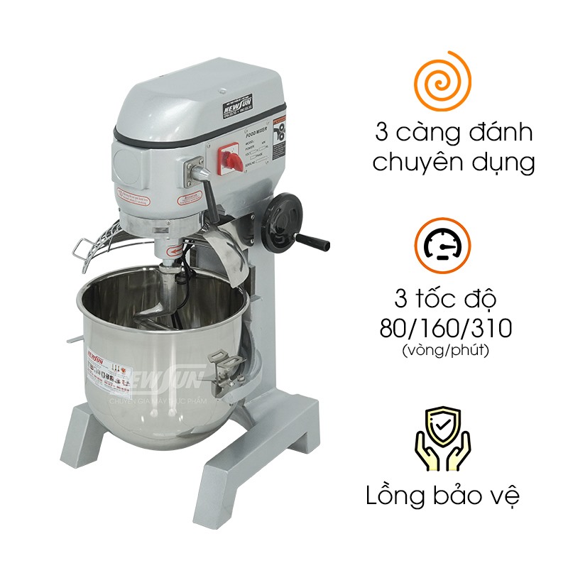 Máy trộn bột và đánh kem trứng NEWSUN B40F (40 lít)
