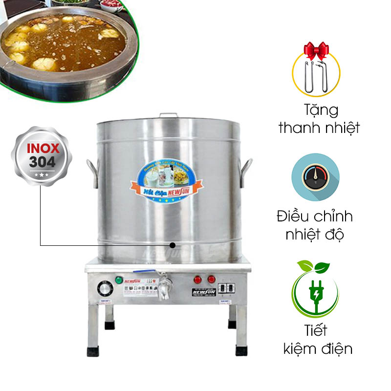 Nồi nấu phở điện liền nồi dung tích lớn
