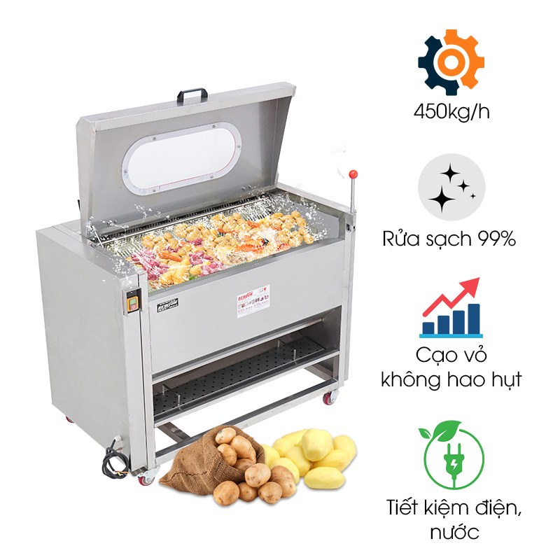 Máy rửa cạo vỏ khoai CX-1000