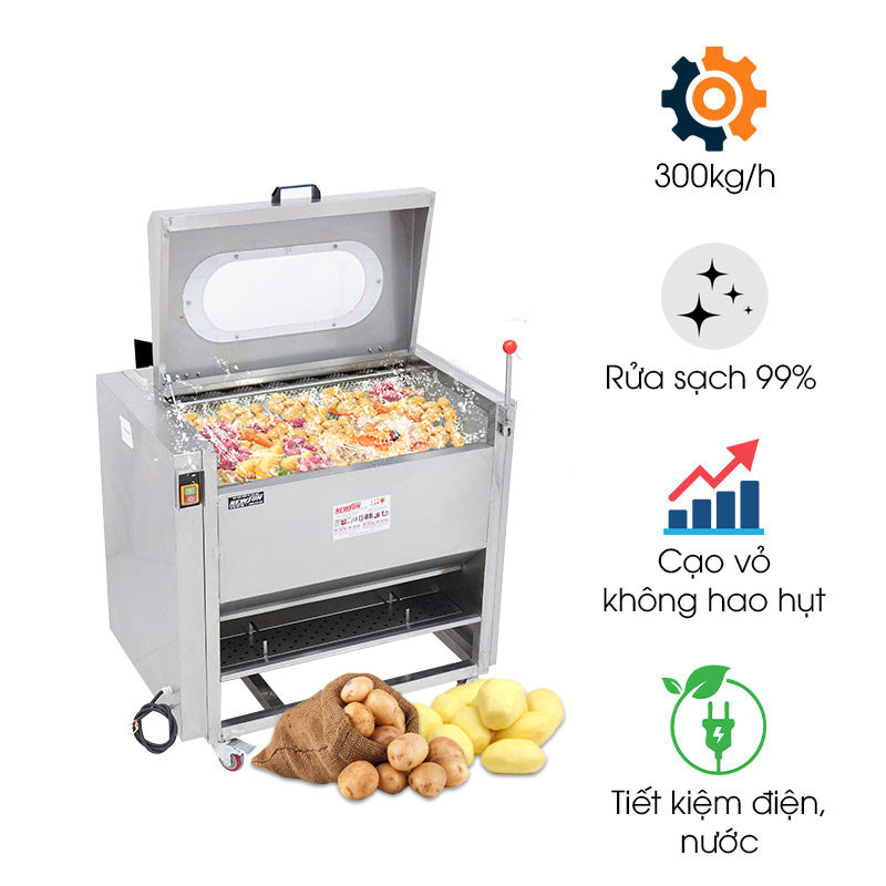 Máy rửa cạo vỏ khoai CX-600