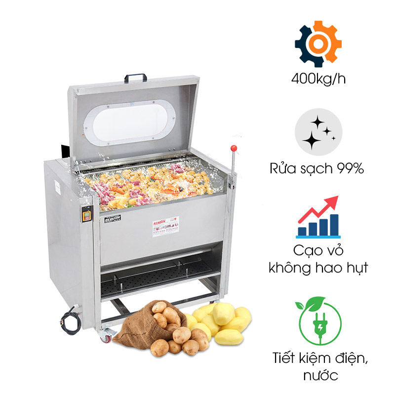 Máy rửa cạo vỏ khoai CX-800