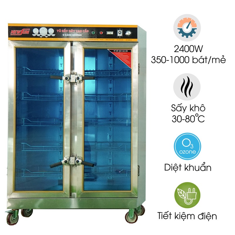 Tủ sấy bát công nghiệp 2 cánh