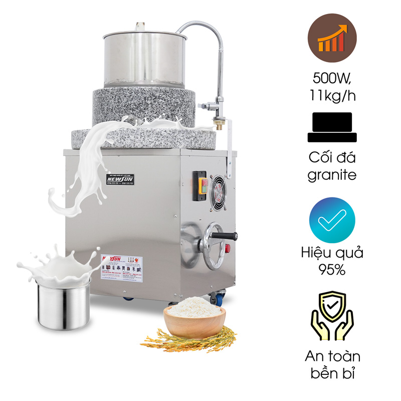 Máy xay gạo nước cối đá 11kg/h