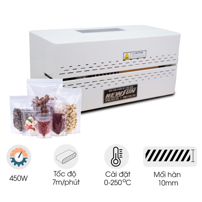 Máy hàn miệng túi mini liên tục FRB-640