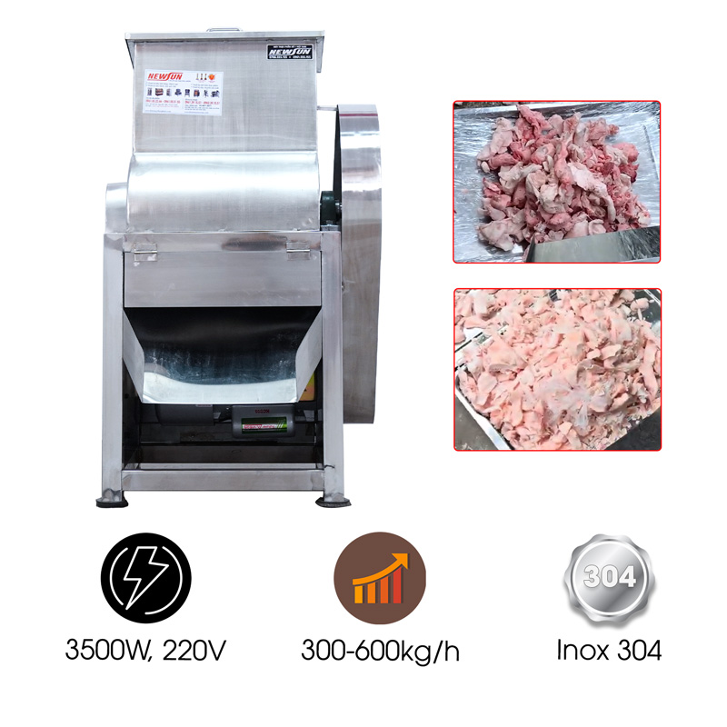 Máy cắt mỡ đông lạnh 3,5kW inox 304 điện 220V