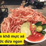 Cách chế biến khô mực xé sợi hấp nước dừa ngon