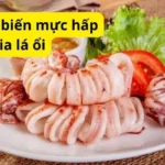 Cách chế biến mực hấp bia lá ổi