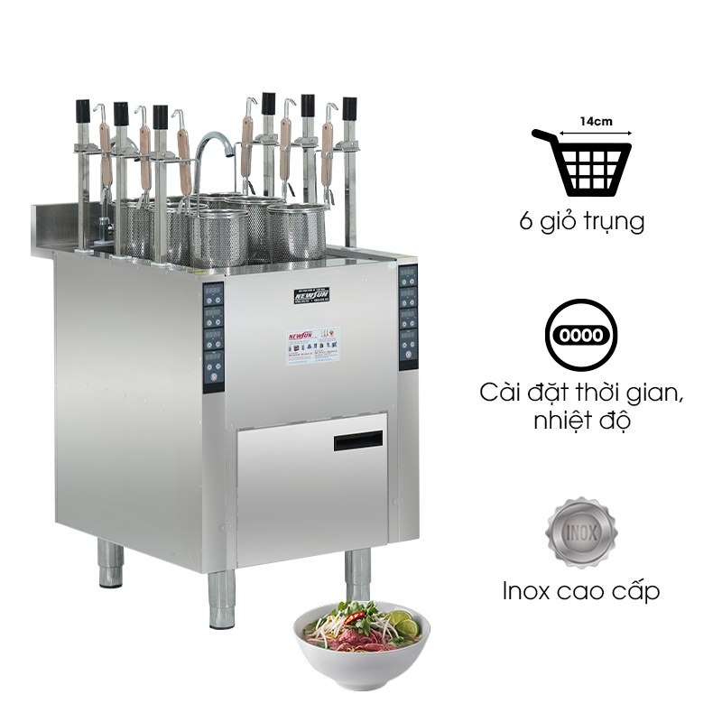 Bếp trụng mì tự động 6 hộc BTNP-6G