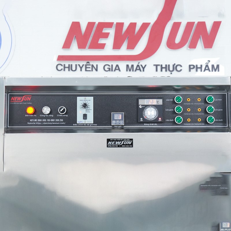 Lò quay gà vịt công nghiệp dùng gas KN-E1212 (10 con)