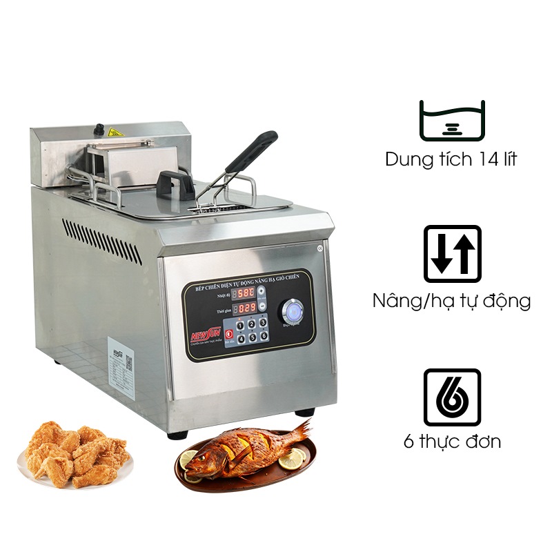 Bếp chiên nhúng đơn tự động JDZL-1ST