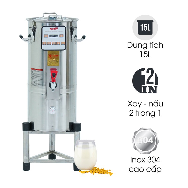 Máy xay nấu sữa đậu nành 15 lít