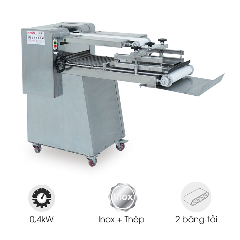 Máy se bột 2 băng tải 1 bàn ép