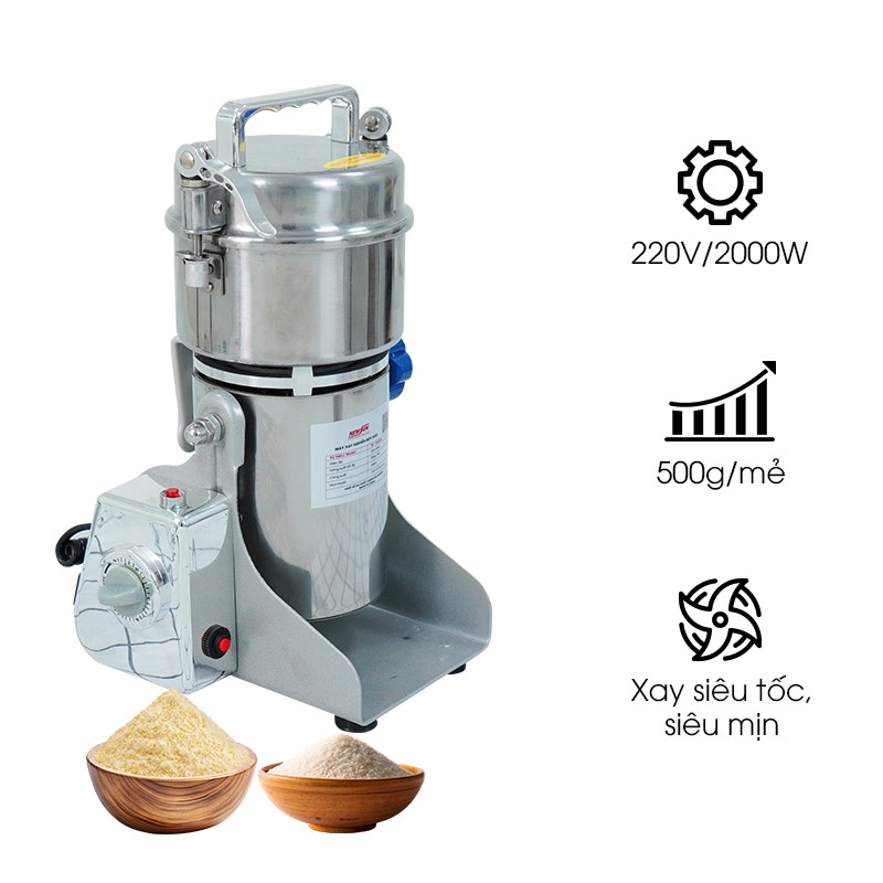 Máy xay nghiền bột khô 0,5kg/mẻ HR-10B