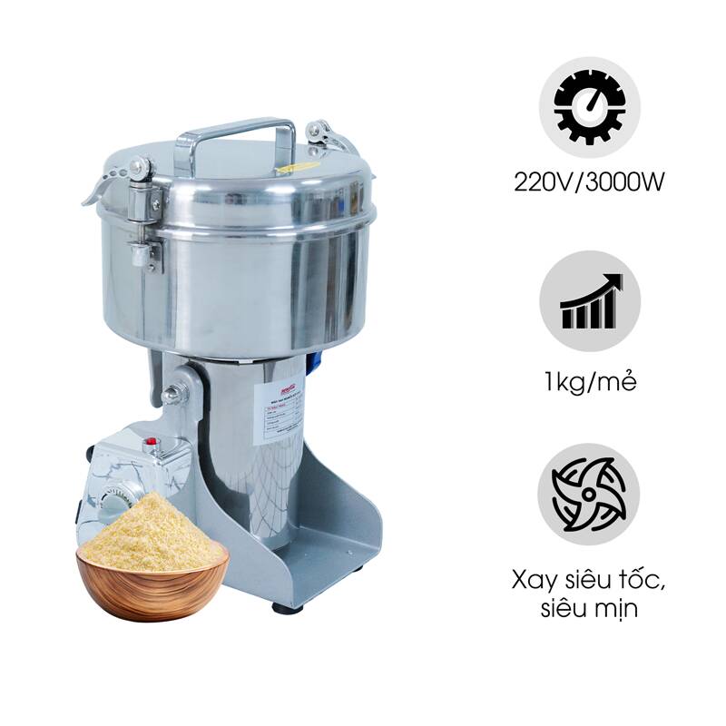 Máy xay nghiền bột khô 1kg/mẻ HR-20B