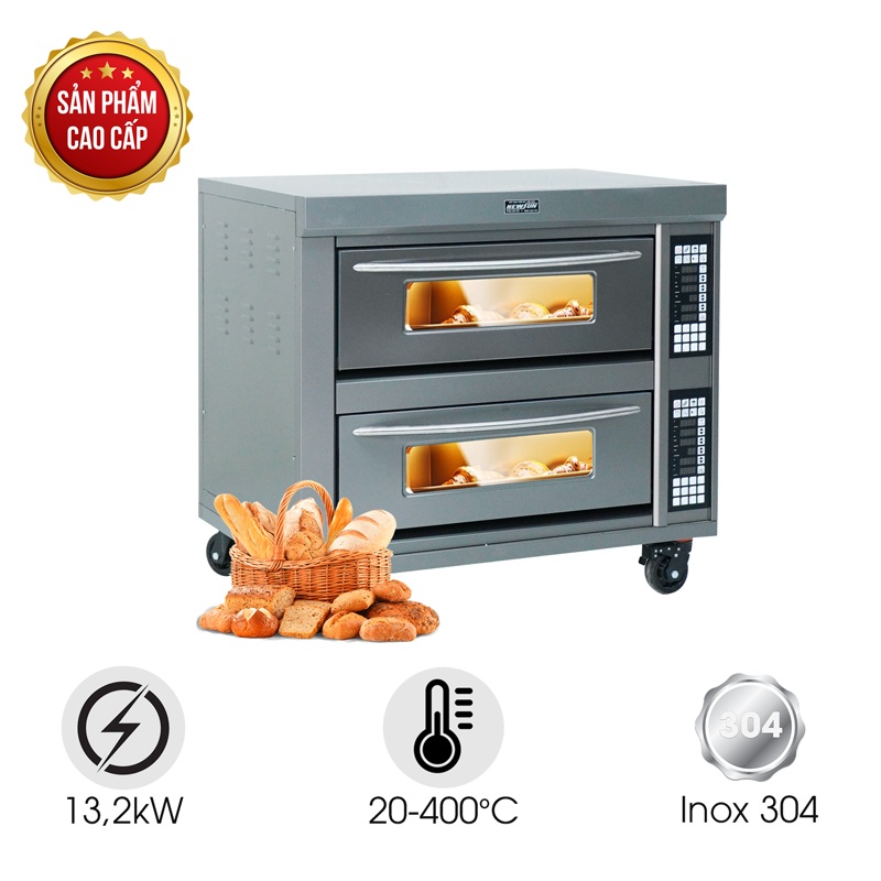 Lò nướng bánh dùng điện 2 tầng 4 khay HGD-40D