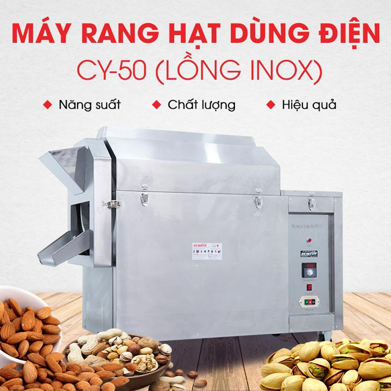 TOP 5 tiêu chí lựa chọn máy rang lạc húng lìu giá tốt hiện nay