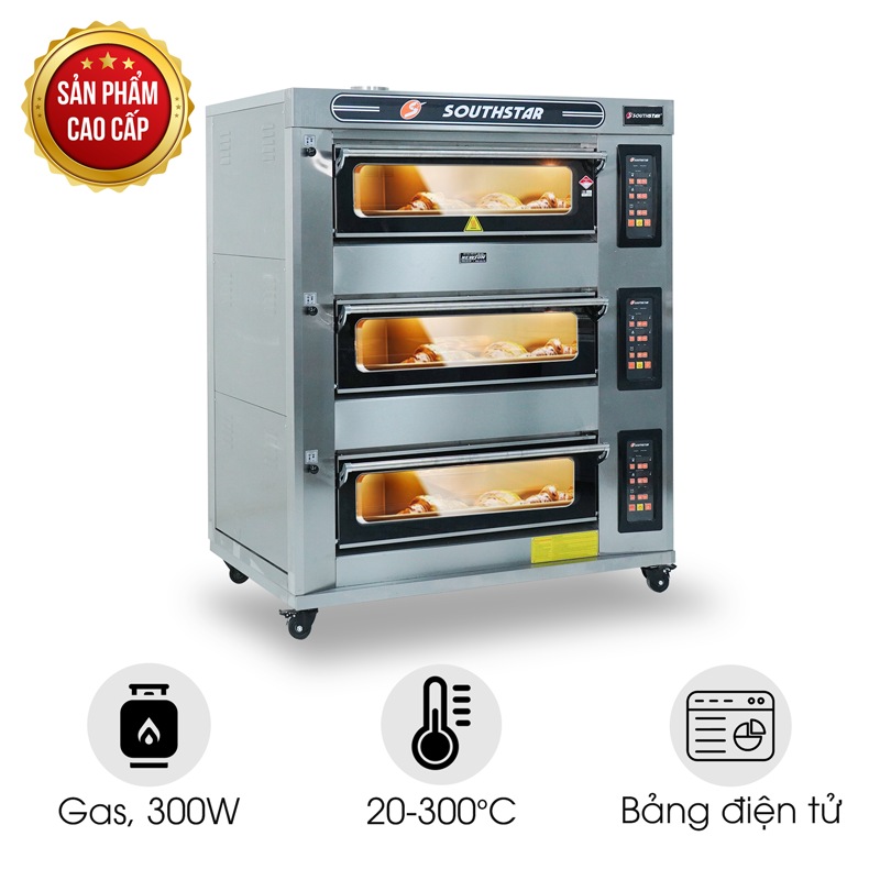 Lò nướng bánh Southstar gas 3 tầng 6 khay YXY-60AI