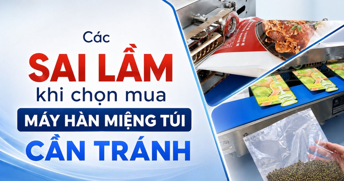 Các sai lầm khi chọn mua máy hàn miệng túi cần tránh