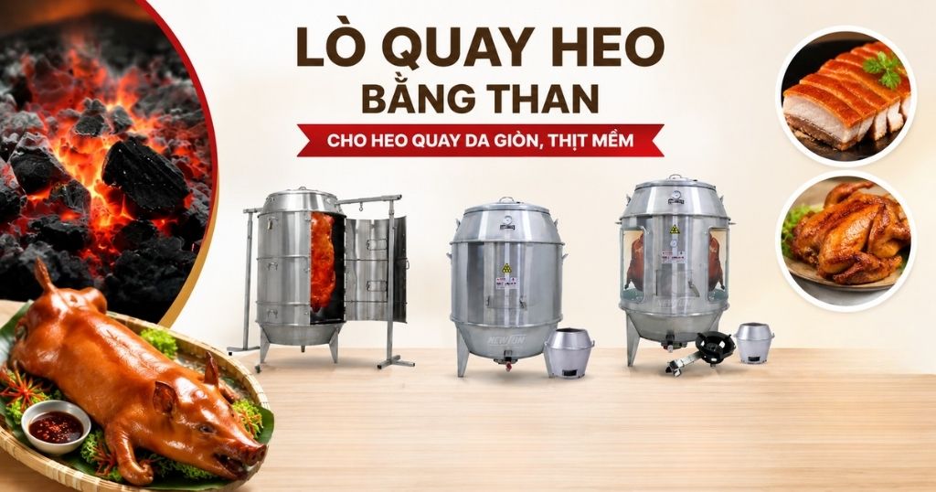 Top 5 Lò Quay Heo Bằng Than Giữ Vị Thơm Khói, Da Giòn Rụm