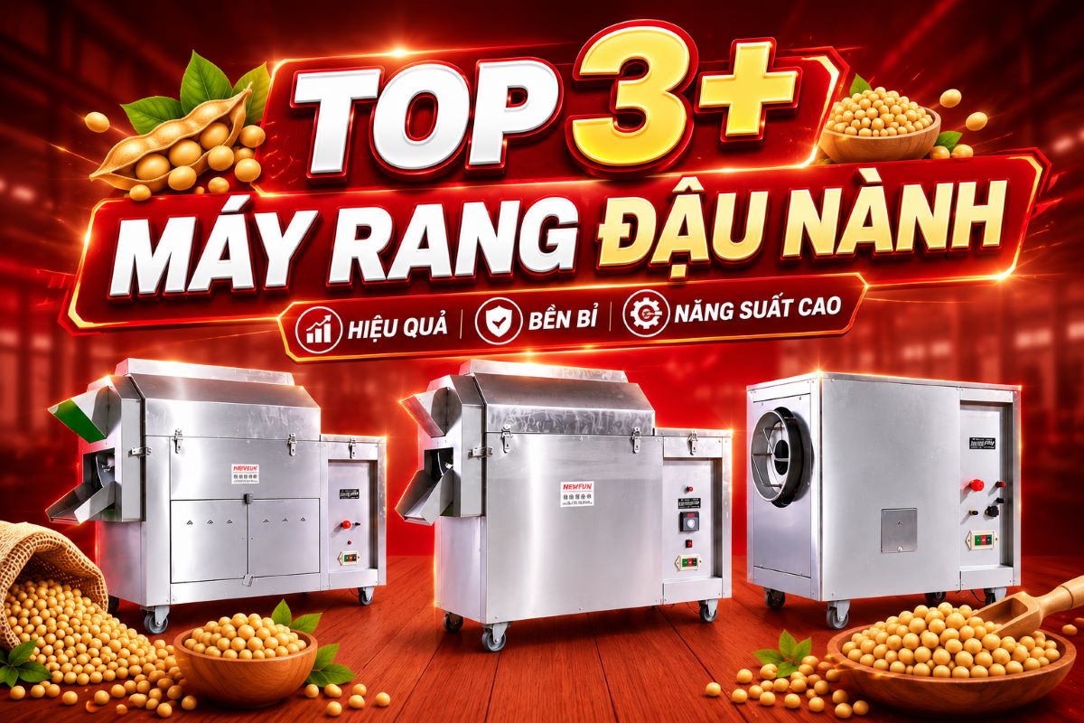 Top 3 máy rang đậu nành chín vàng đều, giữ mùi thơm tự nhiên của hạt