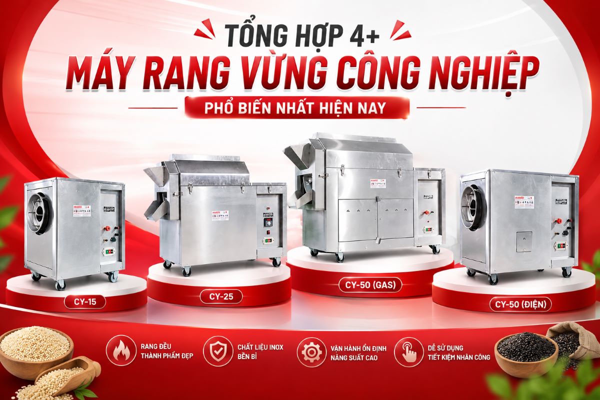 Top 4 máy rang vừng chín đều, dậy mùi thơm