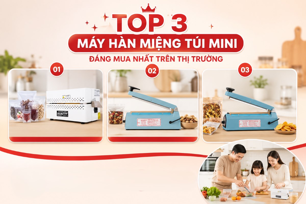 Top 3 máy hàn miệng túi mini đáng mua nhất trên thị trường