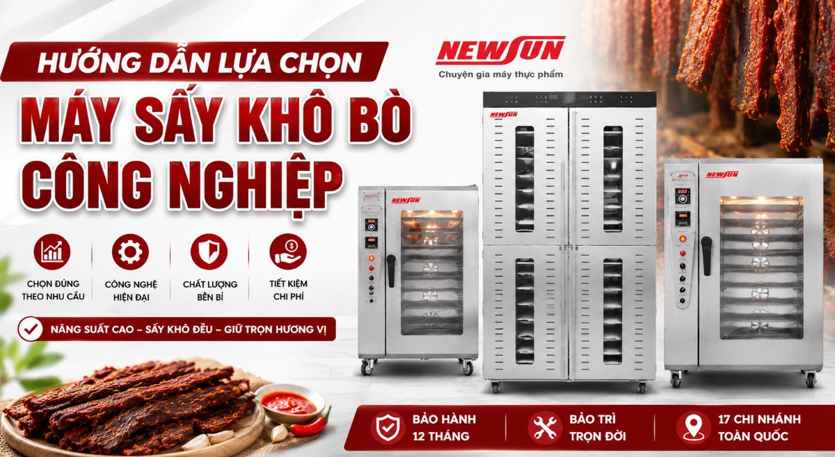 Hướng dẫn lựa chọn máy sấy khô bò công nghiệp