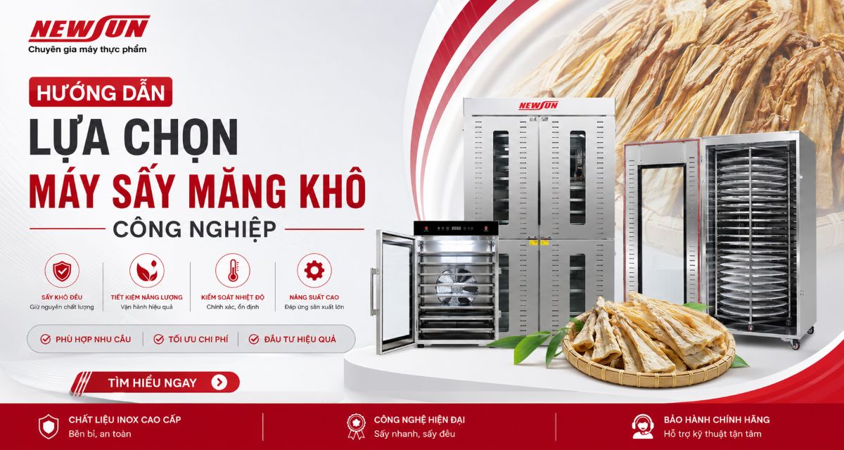 Hướng dẫn lựa chọn máy sấy măng khô công nghiệp
