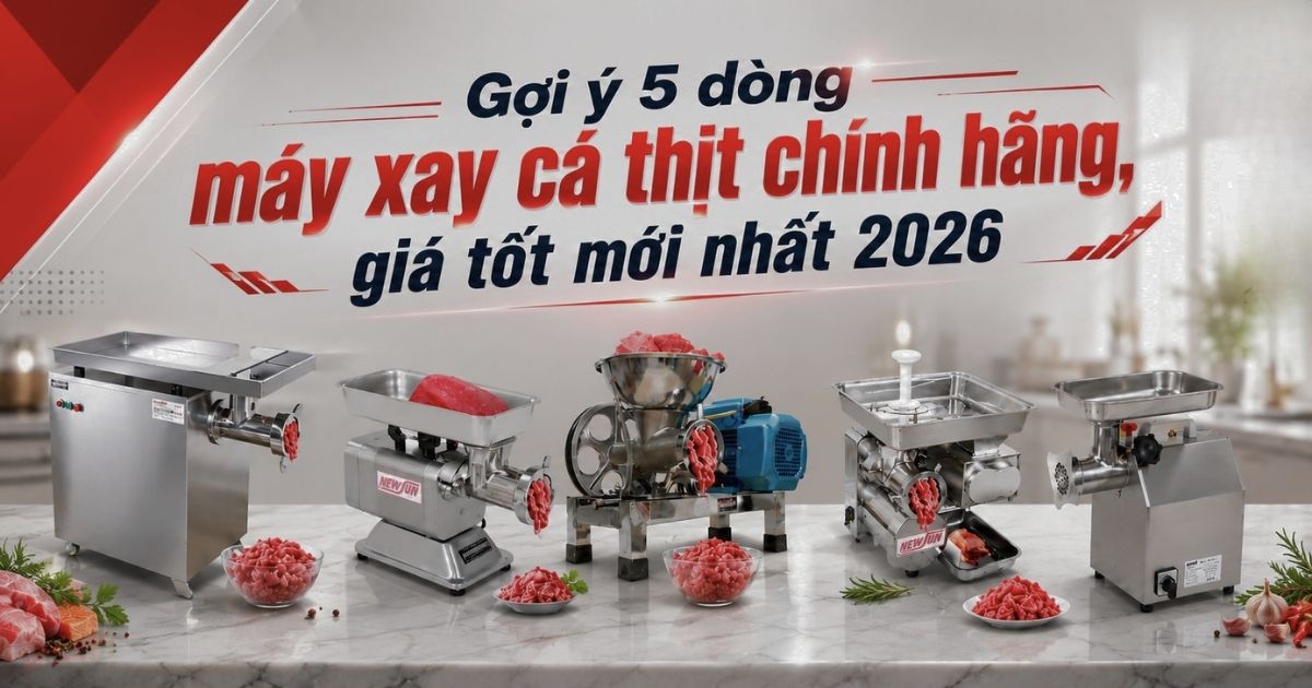 Gợi ý 5 dòng máy chuyên xay cá thịt xay nhuyễn, mịn