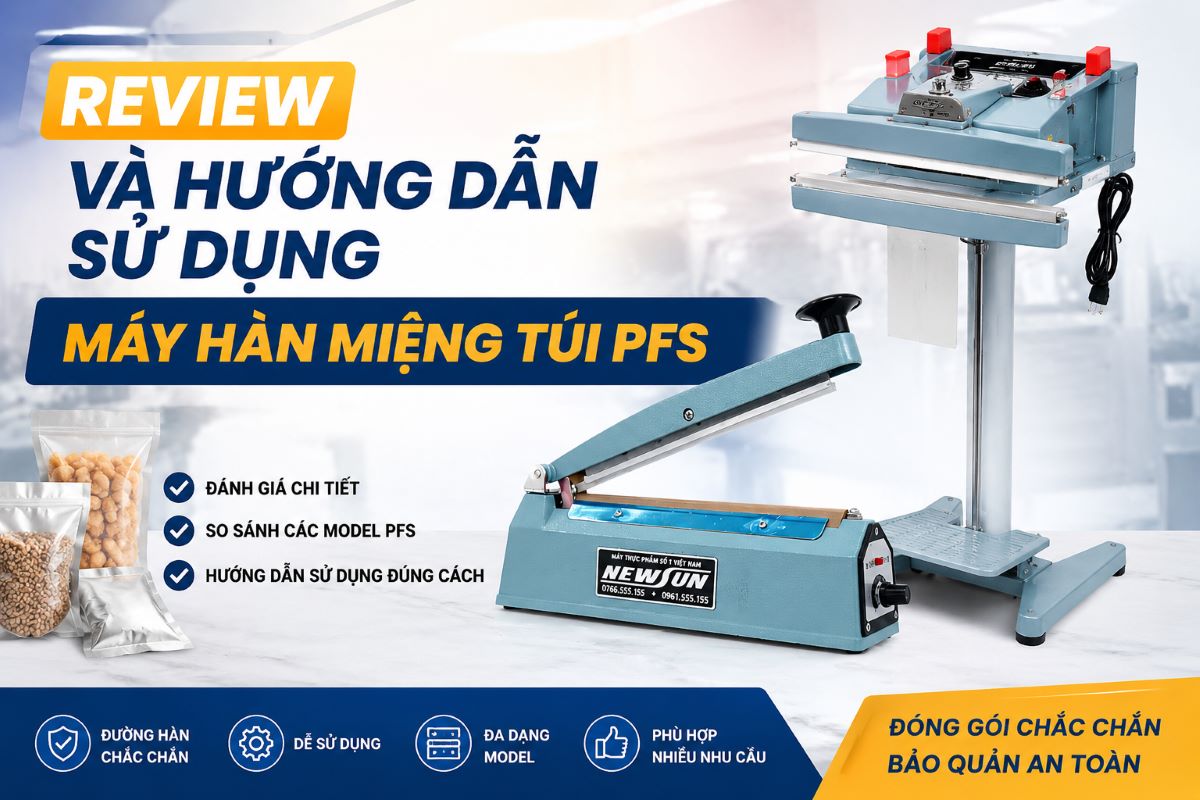 Review và hướng dẫn sử dụng máy hàn miệng túi PFS