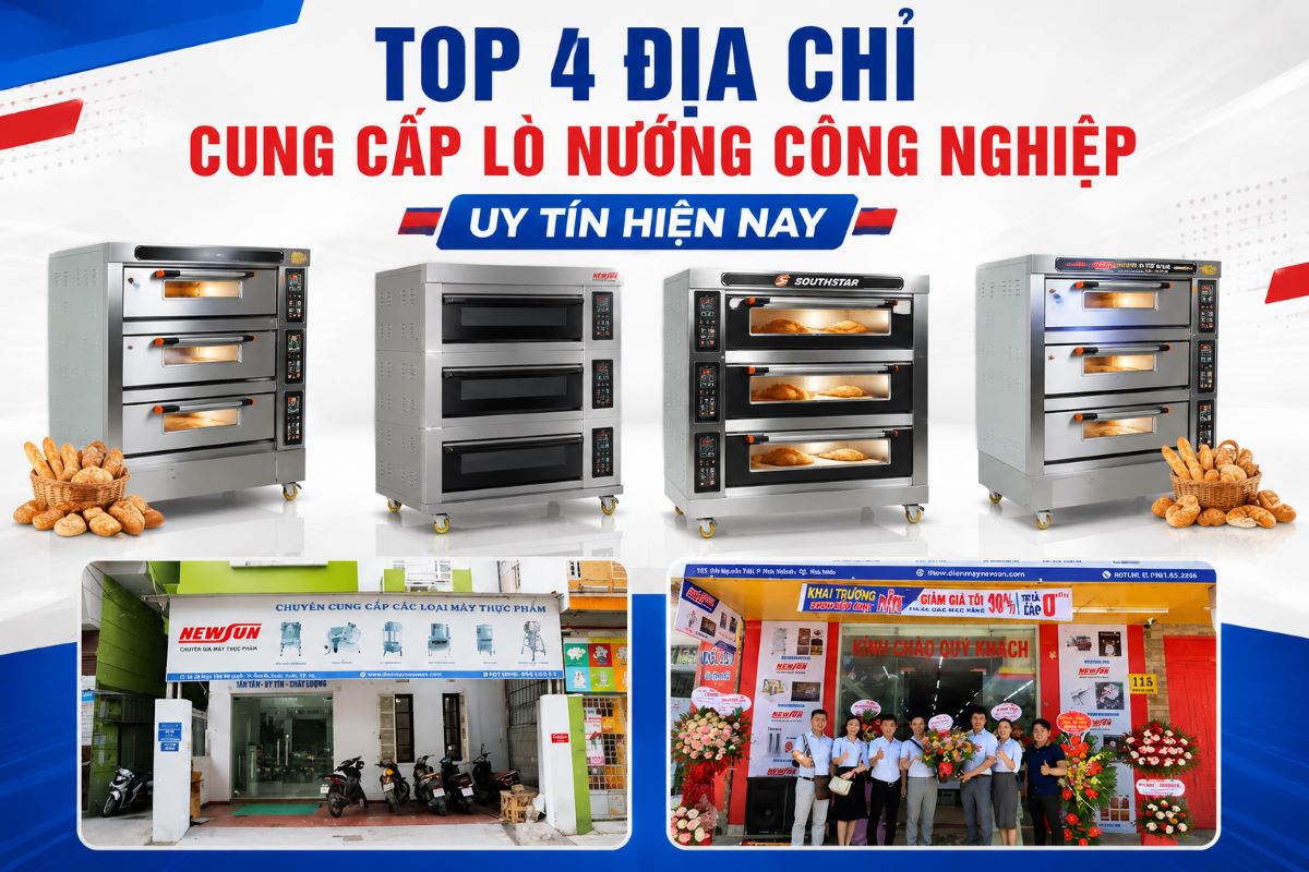 Top 4 địa chỉ cung cấp lò nướng công nghiệp hàng đầu, giá tốt