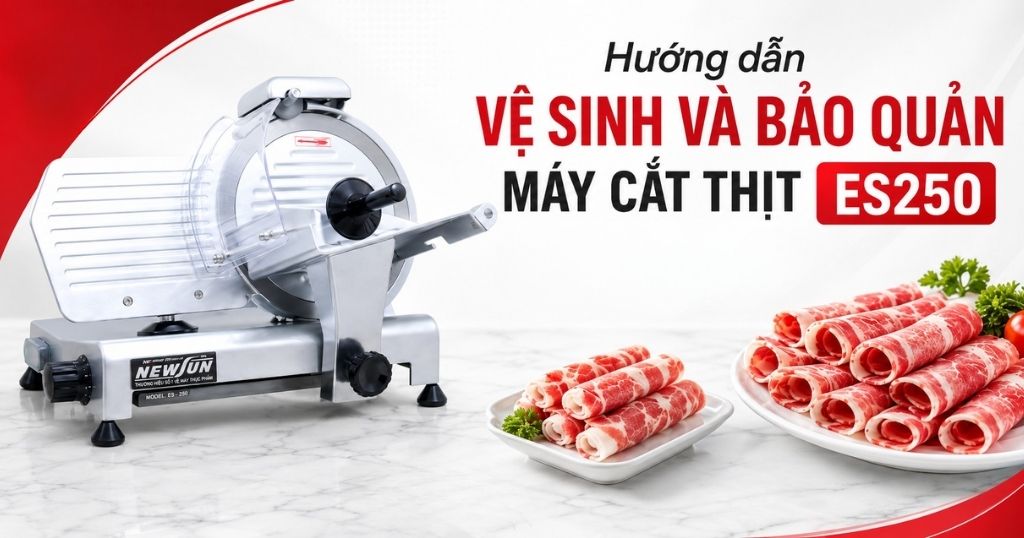 Hướng dẫn vệ sinh và bảo quản máy cắt thịt ES250