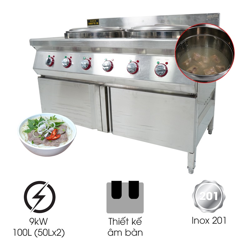 Bộ nồi nấu phở âm bàn 100L NEWSUN CY450