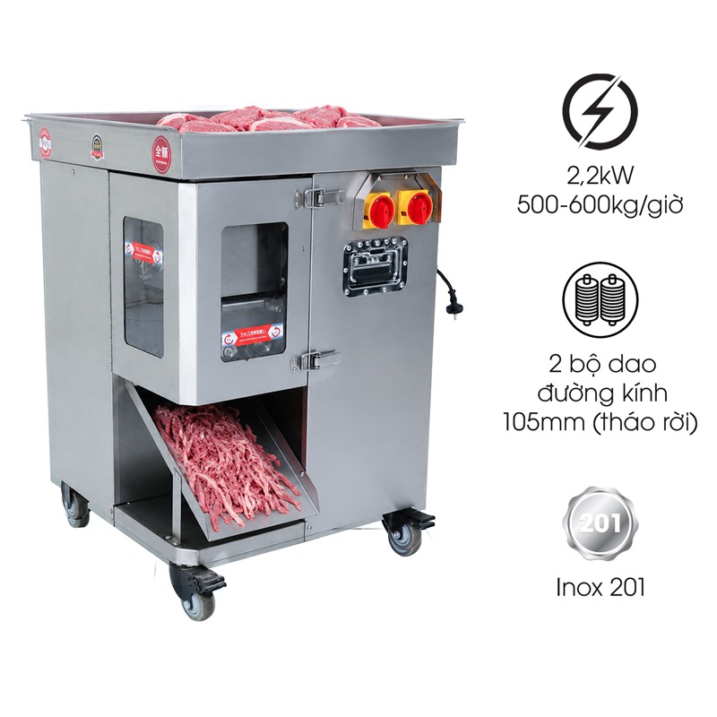 Máy thái thịt tươi dạng lát sợi NEWSUN MTTS-10S (dao kép tháo rời)